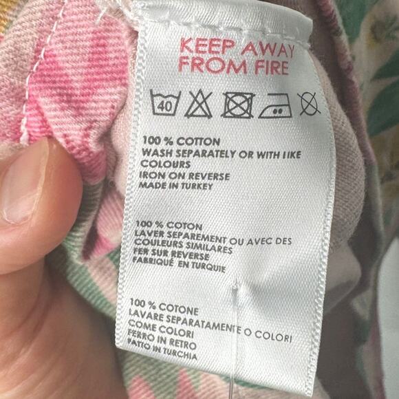 Urban Outfitters BDG Pink Floral Spaghetti Strap Denim Zippered Mini Dress, XS - Picture 4 of 4